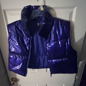 Kids Purple Puffer Vest